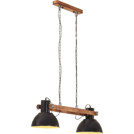 vidaXL Lámpara colgante industrial 25 W negra 109 cm E27 (1/5)