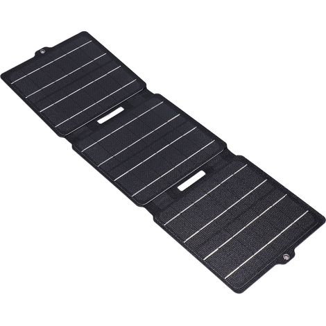Faltbares 15-W-Solarladegerät, tragbares, wasserdichtes ETFE-Photovoltaikpanel, 5-V-DC-Dual-USB-Ausgang für Wandern und Camping (1/5)