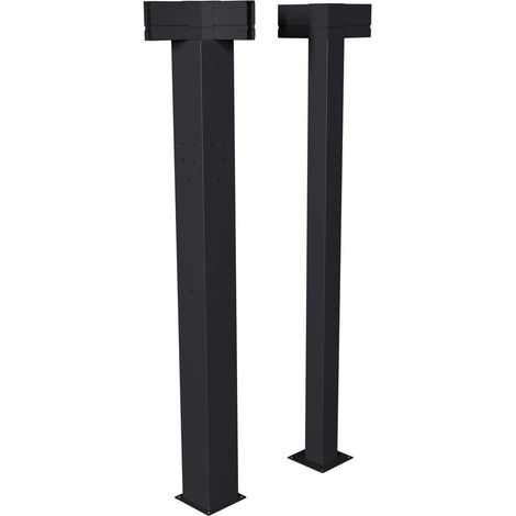 Kit di 2 pali angolari per pergola bioclimatica Majaé 3,6x3,6m - Hespéride (1/2)