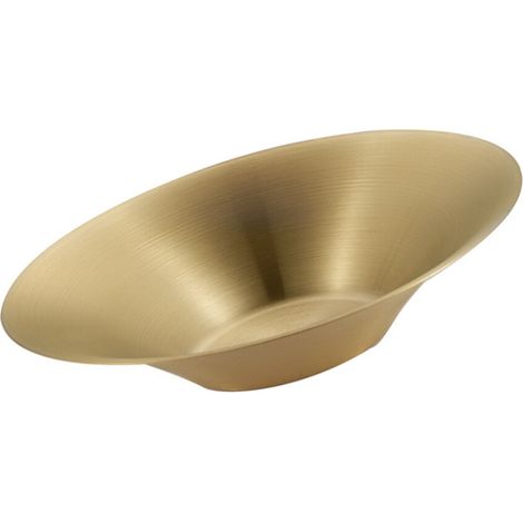 Ciotola da portata rotonda in acciaio inox da 27 cm, colore oro.