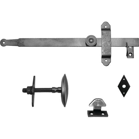 Loquet à olive 33 brute – Finition brute pour résistance à la corrosion – Longueur 300 mm – Pour applications domestiques et industrielles – Mermier