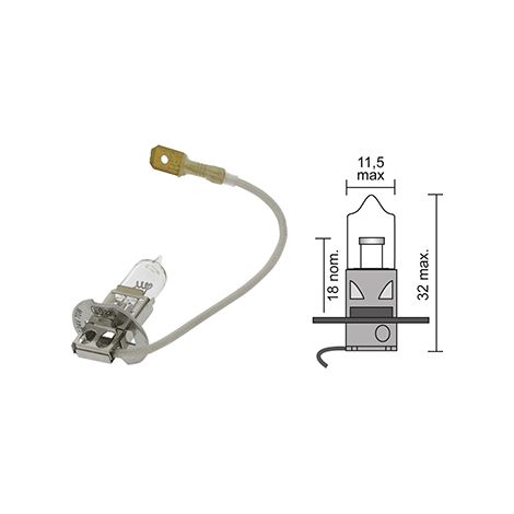 Ampolla alogena 24V - 70W Modello H3