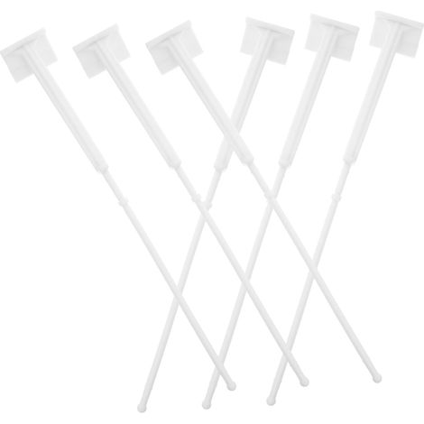 6pièces Supports de Drapeau pour Vitre de Voiture Fixation Clip Présentoir pour Drapeau National Accessoires pour Véhicules Défilés (1/5)