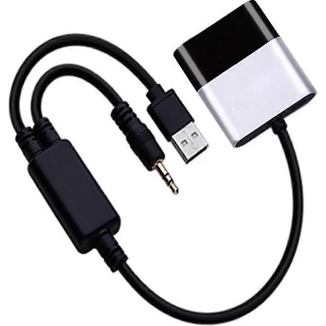 Adaptateur Bluetooth 5.0 AptX-HD avec câble en Y pour BMW et Mini Cooper, interface musicale USB+AUX iPod iPhone (300B) (1/5)