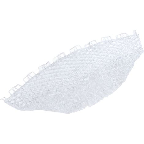 Épuisette de pêche pliable, robuste et durable, d'une profondeur de 40 cm, adaptée aux outils de pêche, blanche. (1/5)