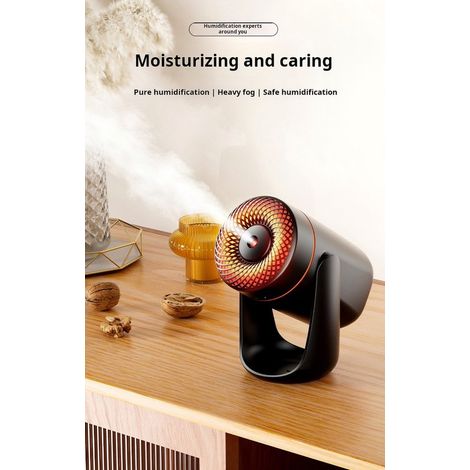 Mini humidificador ultrasónico portátil para el hogar con luz nocturna de colores, ambientador oscilante para coche, tamaño pequeño. (1/3)