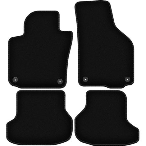 Tapis de sol BASIC en velours noir pour : Volkswagen Golf VI cabriolet (2011-2016) (1/5)