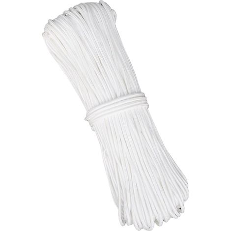 2 mm dicke Raffgardinenschnur, 20 m, weiß – Nylon zum Aufhängen von Bildern – AquaForge (1/5)