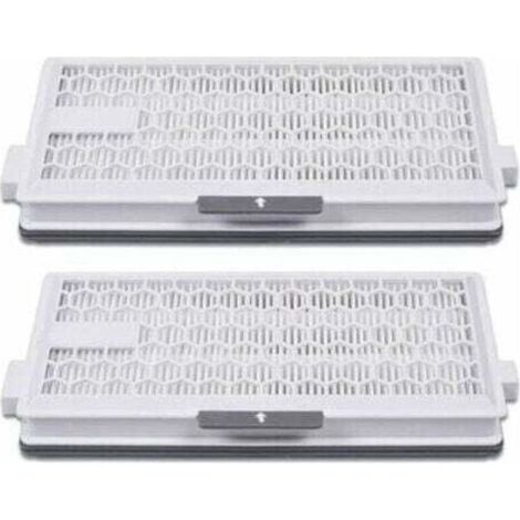 Airclean Plus 50 HEPA-Filter für die Miele Staubsauger Complete C3 Powerline, S8340 und Air Clean SF-HA 50, kompatibel mit den Modellen Complete C2, C3, Compact C1 und C2-2. 2 Ersatzteile enthalten.