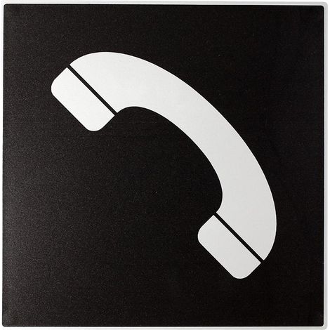 Plaque de porte Téléphone - Europe design 200x200mm - 4280158