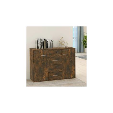 Buffet Chêne fumé 88x30x65 Bois d'ingénierie (1/5)