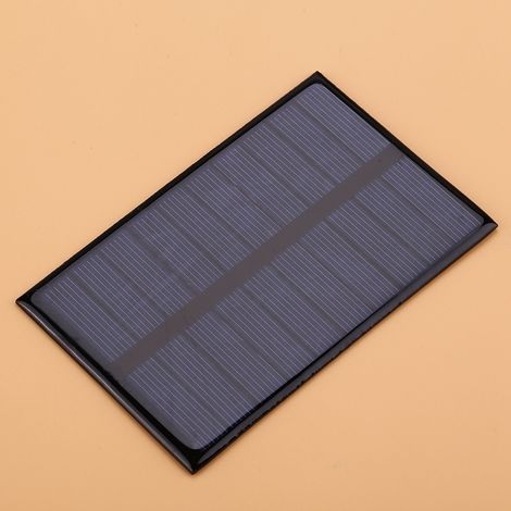 Module Solaire Polycristallin Portable Mini 1.2W 5V pour Bricolage 110x69mm (1/5)