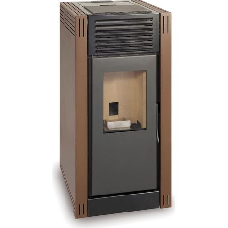 Estufa de pellet NAREL 8kW marrón A+ Ecodesign 2022