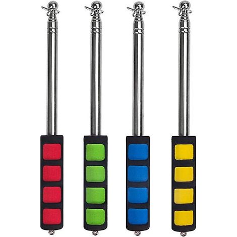 4pcs Mt Telescopique, Mat Drapeau 1.2m En Acier Inoxydable Mt De Drapeau Portable Extensiblemt De Drapeau Pour Salle De Cours Guide Touristique Dr (1/5)