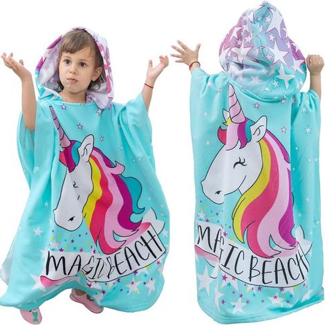 1 Serviette de bain, capuche, bouclette, lavable en machine, enfants (1/5)