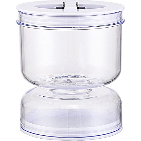 800-ml-Einmachglas mit Sieb, luftdichtem Deckel und sanduhrförmigem Saftabscheider für Oliven, Gewürzgurken und geschnittene Essiggurken (1/5)