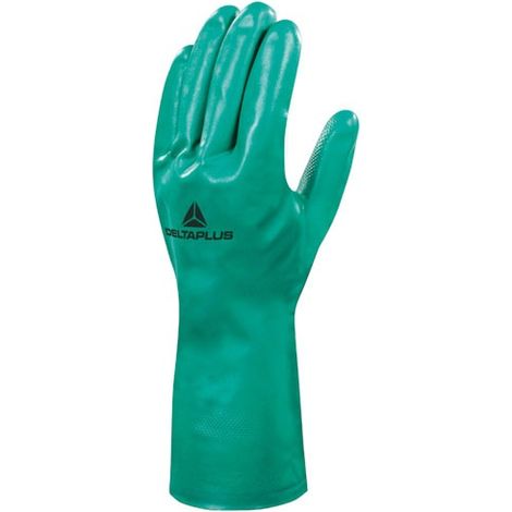 VENITEX - Gant nitrile floqué coton 33 cm nitrex taille 09 (1/4)
