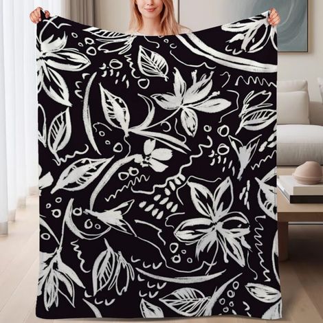 Couverture de lit en polaire, microfibre douce et confortable légères toutes saisons, décoration intérieure, cadeau pour femmes et hommes, 6080 pouces (1/4)