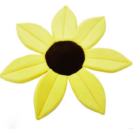 Sunflower baby can fold shower bath anti-slip cushion 70cm (yellow) 1 piece