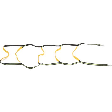 Échelle de corde marine pour bateau pneumatique, kayak, bateau à moteur, canoë, vert fluorescent, 5 marches (1/5)