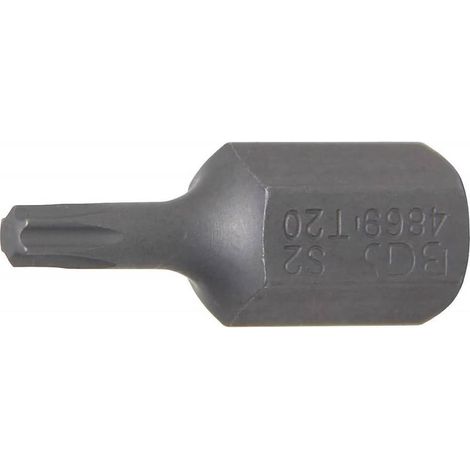 Embout T20 Torx 10 mm x 30 mm - Profil T, Précision et Durabilité - Acier - D-Work