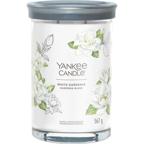 Weiße Gardenie – Yankee Candle Signature – Duftkerze im Glas mit zwei Dochten – Neuheit 2022