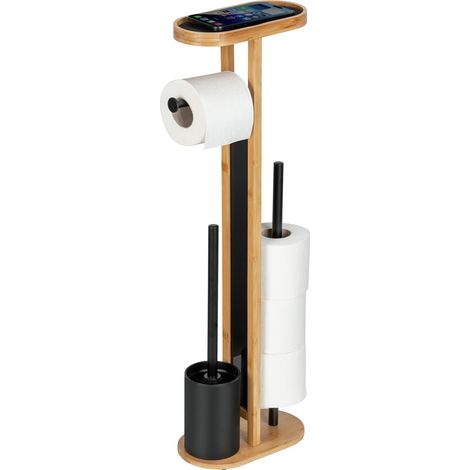 WC-Ständer 4in1 WENKO OREA mit Ablage für das Telefon (1/3)
