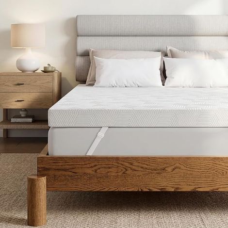 Mattress Topper 200 x 200 cm Memory Foam Gel 3 in Breathable for 2 People (1/5)