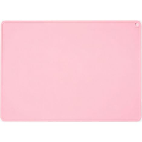 Tapis de repas en silicone pour animaux rose modèle 15