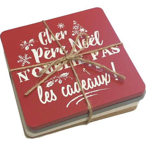 Set de 4 sous verres Noël (1/2)