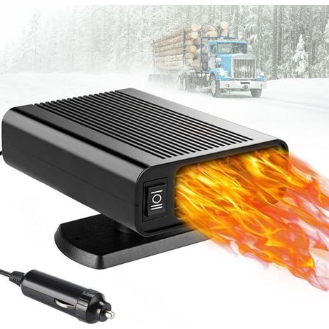 CSPARCV Tragbare Autoheizung, 12V Antibeschlag 2-in-1 Heizung/Kühlung, Mini-Autoheizung mit Zigarettenanzünderanschluss, Windschutzscheibenenteiser (1/4)