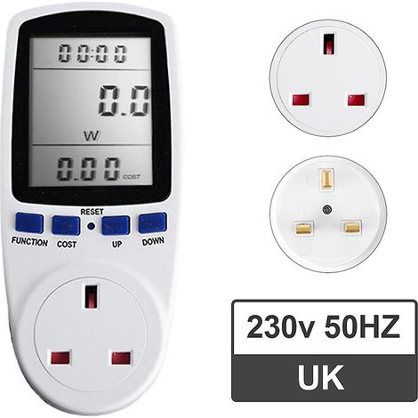 Compteur de consommation électrique à brancher, moniteur d'énergie, analyseur de watts et de kWh, best-seller (1/4)