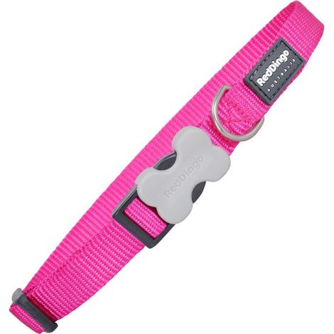 Collier pour Chien Red Dingo Lisse Fuchsia (1,5 x 24-36 cm)