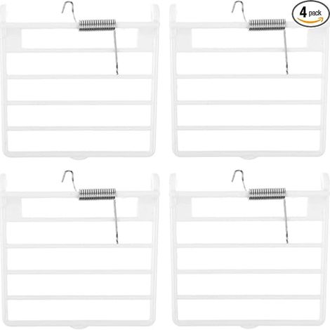 4 Pièces Porte de Cage À Oiseaux Remplaçable avec Ressort Accessoire Plastique Durable pour Divers Modèles de Volières Mécanisme de Sécurité Convient Aux Oiseaux de Compagnie (1/5)