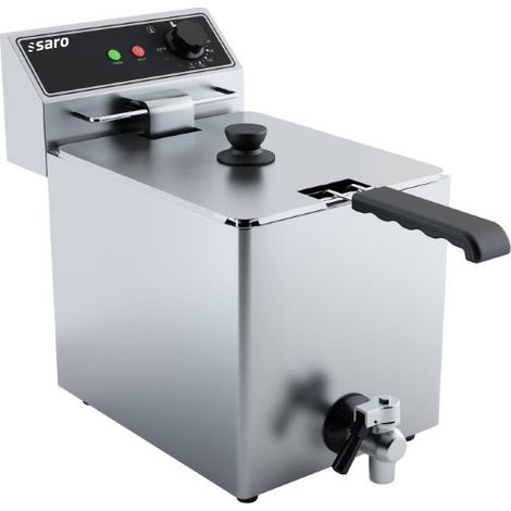Friteuse - 8L - Température 60/+200°C - Cuve amovible - Robinet vidange - Saro
