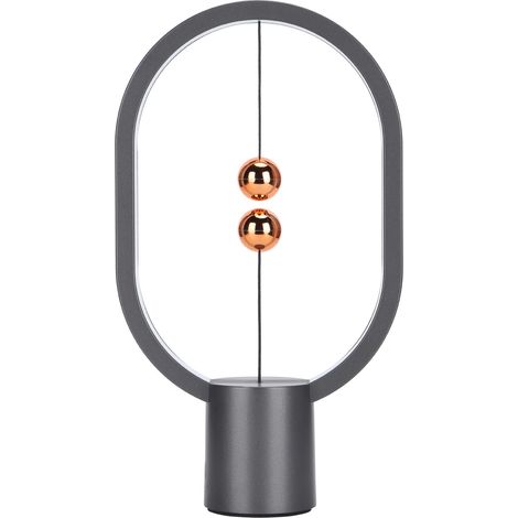 Lampe d'équilibre USB intelligente à absorption magnétique, interrupteur demi-air, lampe de bureau LED décorative (1/5)