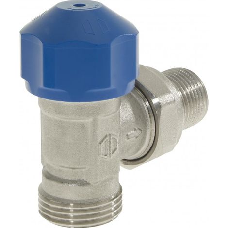 Robinet thermostatique équerre Mâle 1/2" (15/21) - Mâle 3/4 EK (eurocône) - Conecterm (1/2)