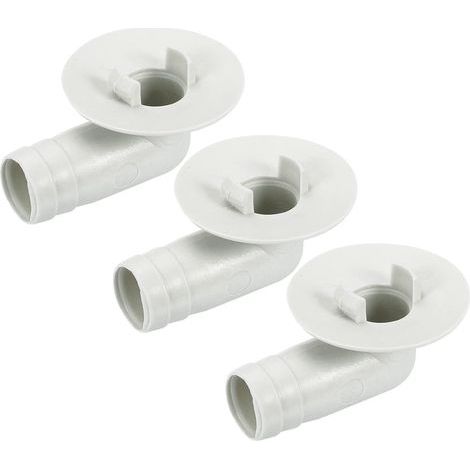 Conector de manguera de drenaje para aire acondicionado Sourcing Map, codo de 17 mm, accesorio de repuesto para aire acondicionado de ventana mini-split, color beige, paquete de 3 (1/5)