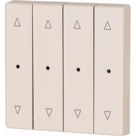 Bouton à bascule quadruple +raccord de manomètre crème jalo EATON CWIZ-04/22-LED