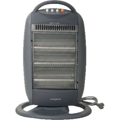 Chauffage électrique compact 3 tubes infrarouge lointain pour bureau et domicile (1/4)