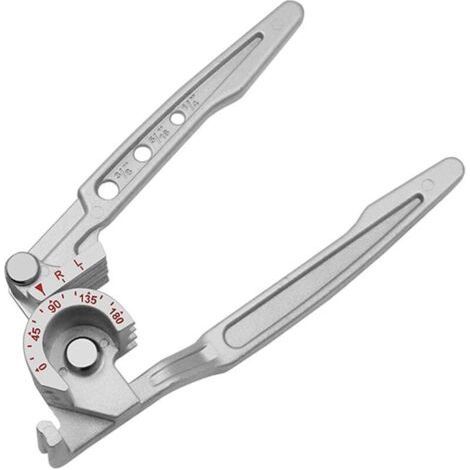 3-in-1 180 degree tube bender for 6mm, 8mm and 10mm (1/4 inch, 5/16 inch and 3/8 inch) tubes. Tube bending tool and bending pliers. (1/4)