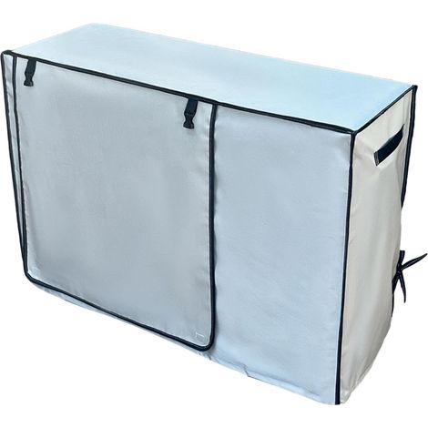Housse de Climatiseur en Maille Protection Imperméable Anti-UV Housse de Protection pour Climatiseur pour Maison Appartement Bureau Pièce Fenêtre Mur Garage Camping (1/5)