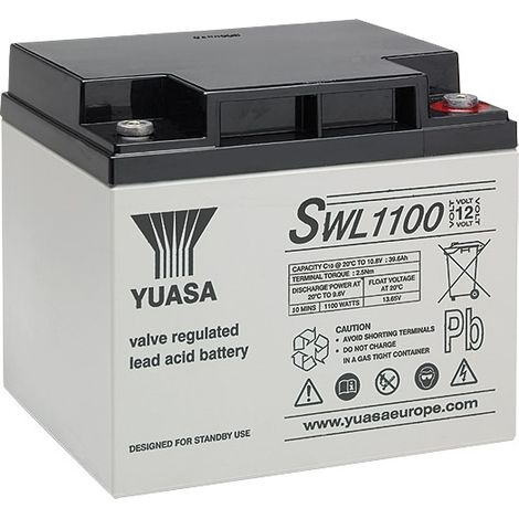 Batteria al piombo ermetica 12V 40,6Ah - Yuasa SWL1100
