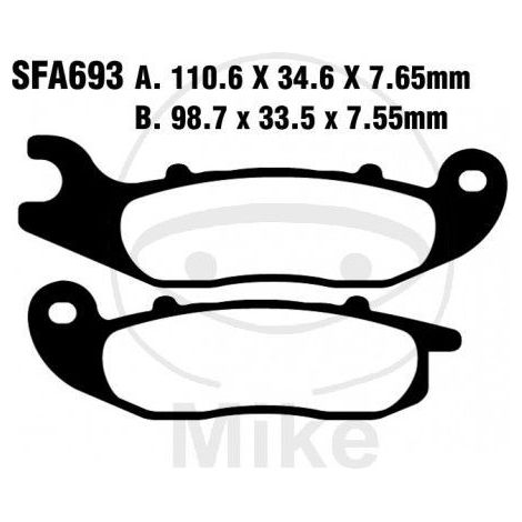 Pastiglie freno EBC SFA693HH (set da 2)