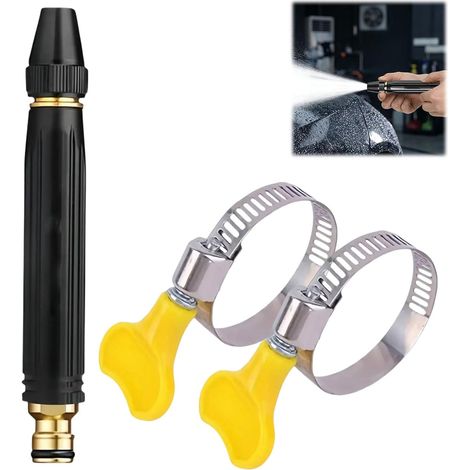 High Pressure Spray Nozzles, Water Hose Nozzle, Sprayer, Spray Lance for Watering Hose, Hand Detached Spray Nozzle, for Car Washing, Watering (1/5)
