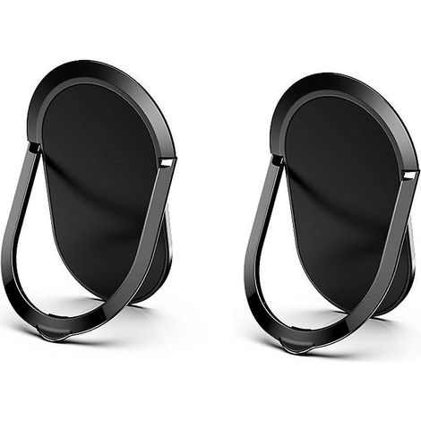 lot De 2 Pices-anneau De Support Universel Pour Tlphone Portable - Rotation  360 Degrs - Trs Fin - Pour Tous Les Smartphones Et Tablettes (1/3)