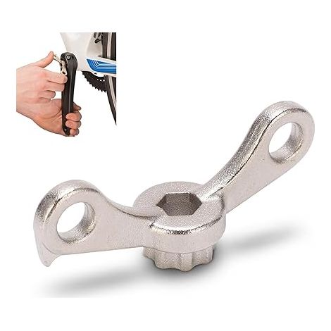 BRAVIX Outil de Démontage de Manivelle de Vélo, Outil de Clé de Démontage 2 en 1 pour Manivelle de Pédalier Extracteur D'assemblage de Manivelle de Vélo, Outil de Réglage de Manivelle de Vélo (1/5)