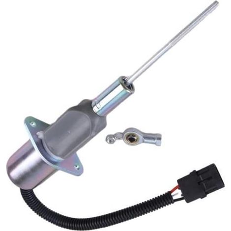 1 Électrovanne d'arrêt, RE53507, 12 V DC, réponse 0,5 s, acier inoxydable IP67, tracteurs série 4555 (1/4)