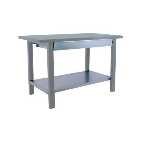 Simonrack Robuster Arbeitstisch grau für die Werkstatt 1800x830 mm
