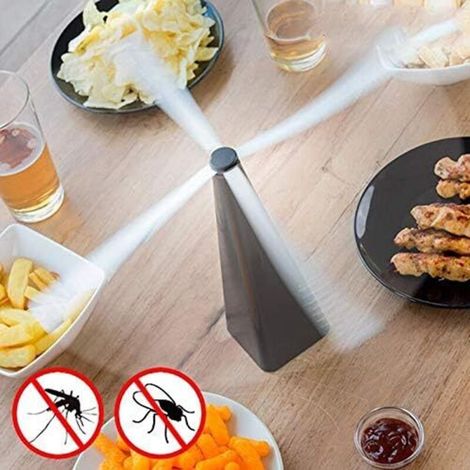Ventilatore da tavolo per esterni Fly, ventilatore da patio Fly, tiene lontane mosche e insetti, 1 pezzo (1/4)